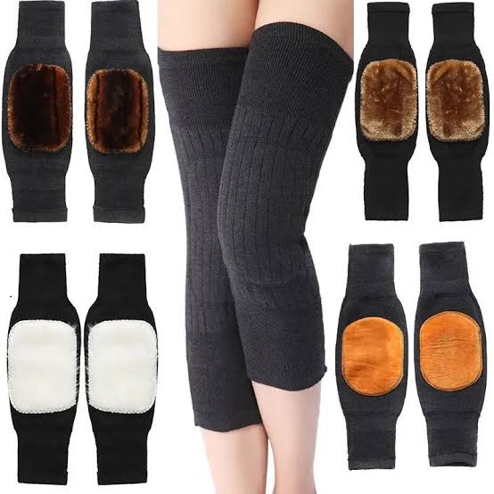 Pair of Warm Wool-Blend Knee Pads