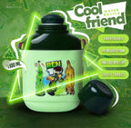 Kids HotnCold CoolFriend School Water Bottle with Cap | Medium Size Unbreakable Insulated Bottle (Mix/Random Colour)