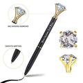 Customise Golden Diamond Pen with Interchangeable Crystal Tops