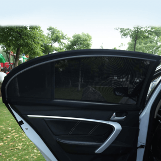 Premium Car Window Sunshade Cover Set (4-Piece) – UV Protection Mesh