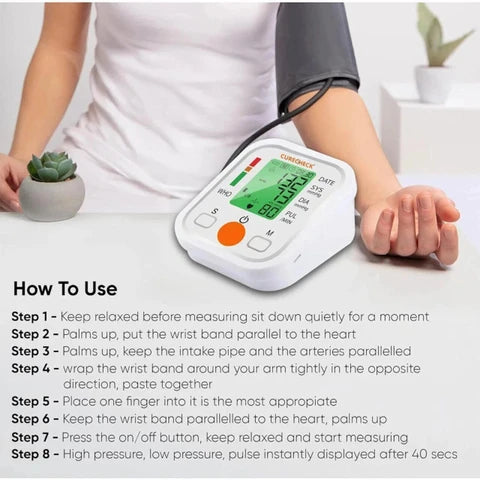 Fully Automatic Digital Blood Pressure Monitor – Upper Arm BP Electric Meter