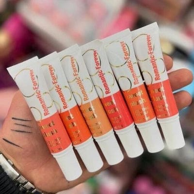 Romantic Forever Sweet Plush Liquid Blush Set (6 Pcs) – Hydrating Liquid-to-Powder Cheek Tint