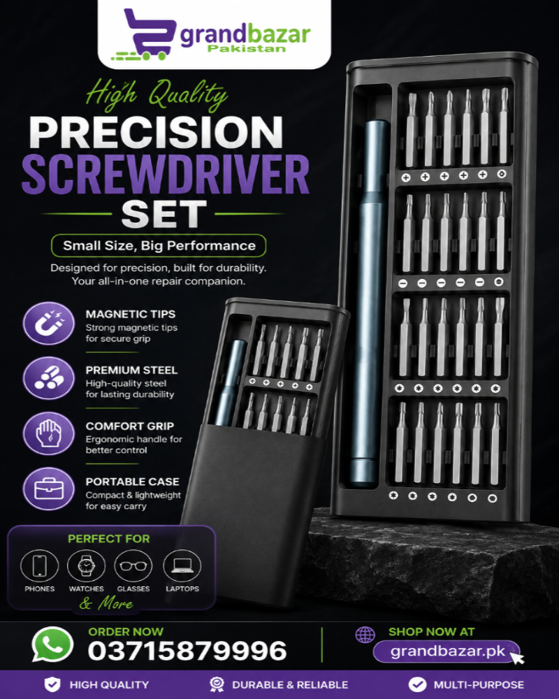 24-in-1 Precision Screwdriver Set – Portable Magnetic Repair Tool Kit for Mobile, Laptop & Electronics