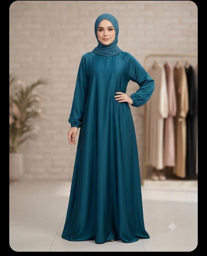 Premium Imported Nida Fabric Maxi Abaya – High-Quality Loose Fit Flare Gown
