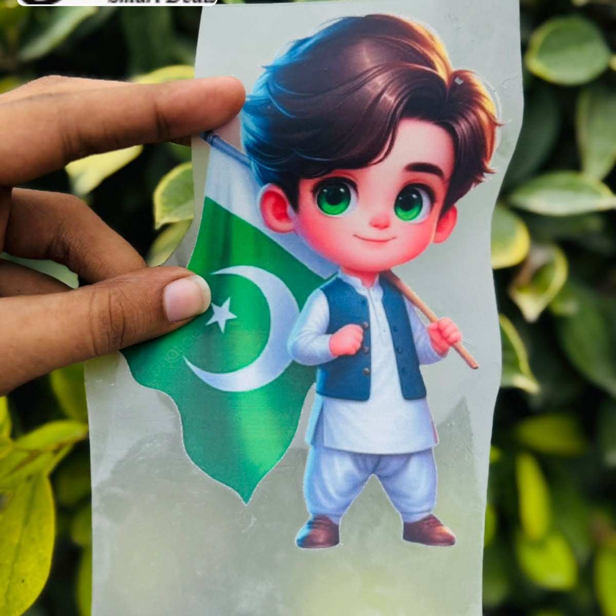 14 August Independence Day DTF Iron-On Prints for Clothes – Jashn-e-Azadi Pakistan T-Shirt Sticker Sheets (5x5 Inch)