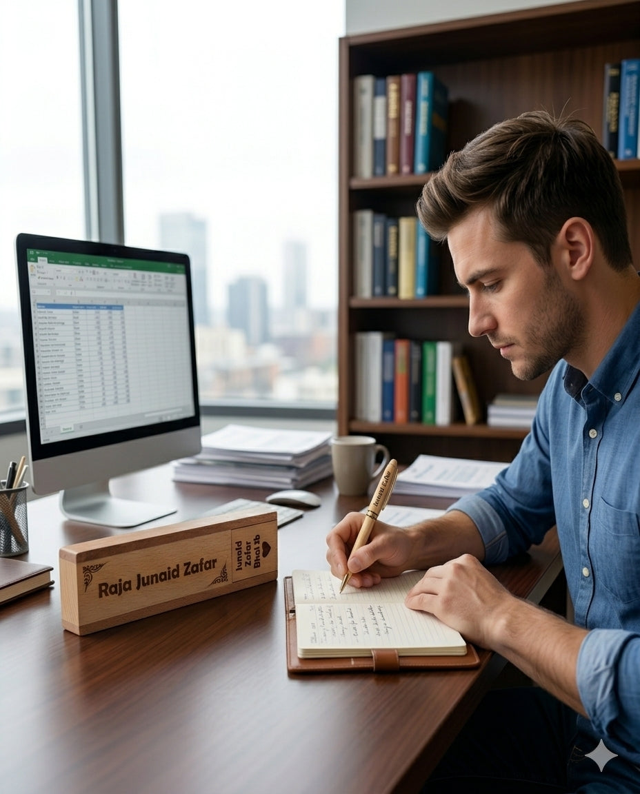 Customise Premium Imported Wooden Ballpoint Pen | Luxury Executive Gift