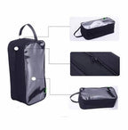 Pack Of 4 Portable Travel Shoe Organizer Bags – Waterproof Storage Pouches with Clear Window & Handle
