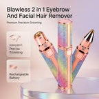 Blawless 2-in-1 Rechargeable Eyebrow Trimmer & Facial Hair Shaver for Women – High-Quality Precision Grooming Pen