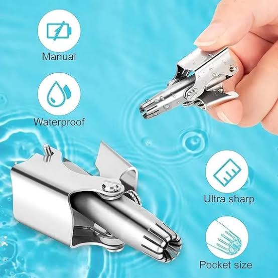 Stainless Steel Manual Nose and Ear Hair Trimmer