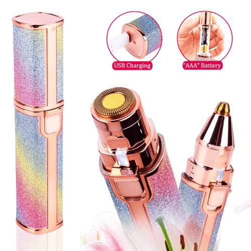 Blawless 2-in-1 Rechargeable Eyebrow Trimmer & Facial Hair Shaver for Women – High-Quality Precision Grooming Pen