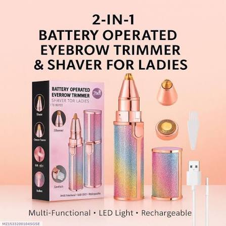 Blawless 2-in-1 Rechargeable Eyebrow Trimmer & Facial Hair Shaver for Women – High-Quality Precision Grooming Pen