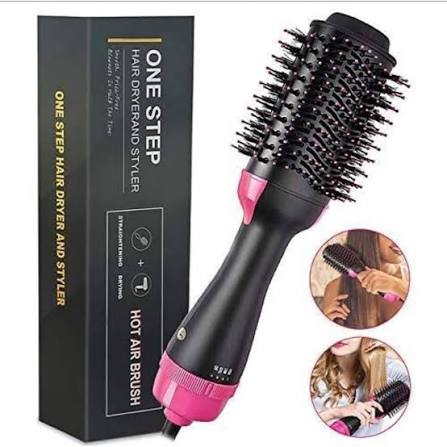 One Step 3-in-1 Hot Air Brush – Professional Hair Dryer, Straightener, and Volumizer Styler