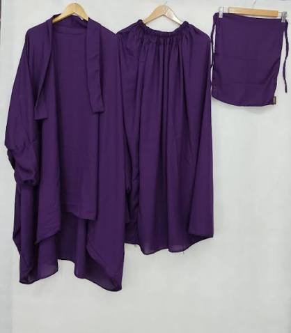 Premium 3-Piece Modest Prayer Dress Set with Matching Travel Pouch (Model: N1S6J5) – The Trendsetter By T&H