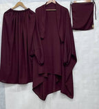 Premium 3-Piece Modest Prayer Dress Set with Matching Travel Pouch (Model: N1S6J5) – The Trendsetter By T&H