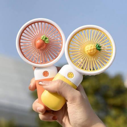 3-Speed USB Handheld Mini Fan – Rechargeable Portable Handy Fan with Type-C Cable
