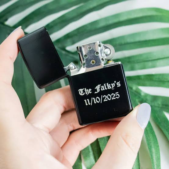 Customized Engraved Metal Zippo Lighter with Name