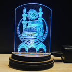 Customize – Acrylic 3D Illusion LED Night Lamp with Black Wooden Base