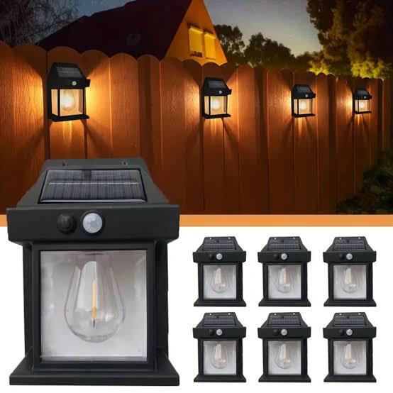LED Solar Induction Wall Lamp – Decorative Waterproof Motion Sensor Light