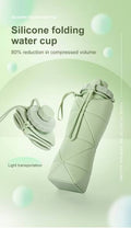 600ml Collapsible Silicone Folding Water Bottle | Leak-Proof Portable Travel & Sports Drink Bottle