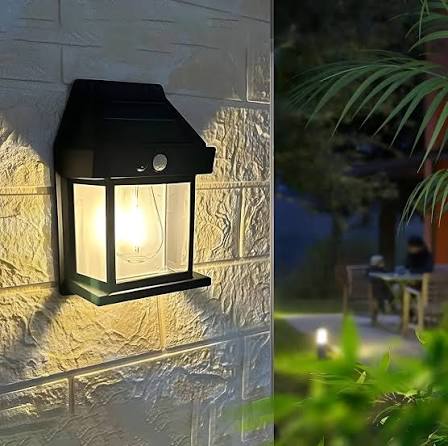 LED Solar Induction Wall Lamp – Decorative Waterproof Motion Sensor Light