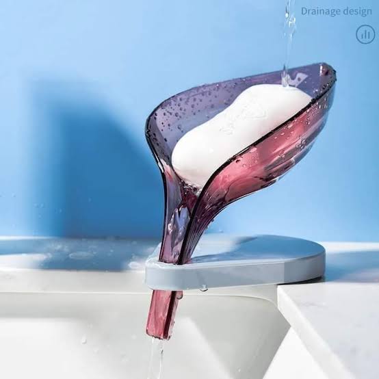 Pack of 2 Creative Leaf-Shaped Self-Draining Soap Holder – Non-Slip Suction Base Decorative Soap Dish