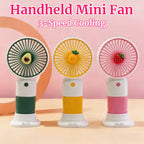 3-Speed USB Handheld Mini Fan – Rechargeable Portable Handy Fan with Type-C Cable