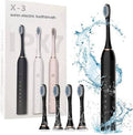 Rechargeable X-3 Sonic Electric Toothbrush Set (6 Cleaning Modes & IPX7 Waterproof)