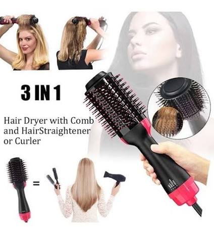 One Step 3-in-1 Hot Air Brush – Professional Hair Dryer, Straightener, and Volumizer Styler