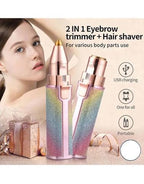 Blawless 2-in-1 Rechargeable Eyebrow Trimmer & Facial Hair Shaver for Women – High-Quality Precision Grooming Pen