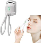 Rechargeable Heated Eyelash Curler with Built-in Lash Comb