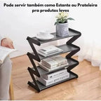 4-Layer Zigzag Shoe Rack & Organizer