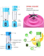 Rechargeable Portable Mini juicer Blender Smoothies, Shakes & Fresh Juices easy to carry