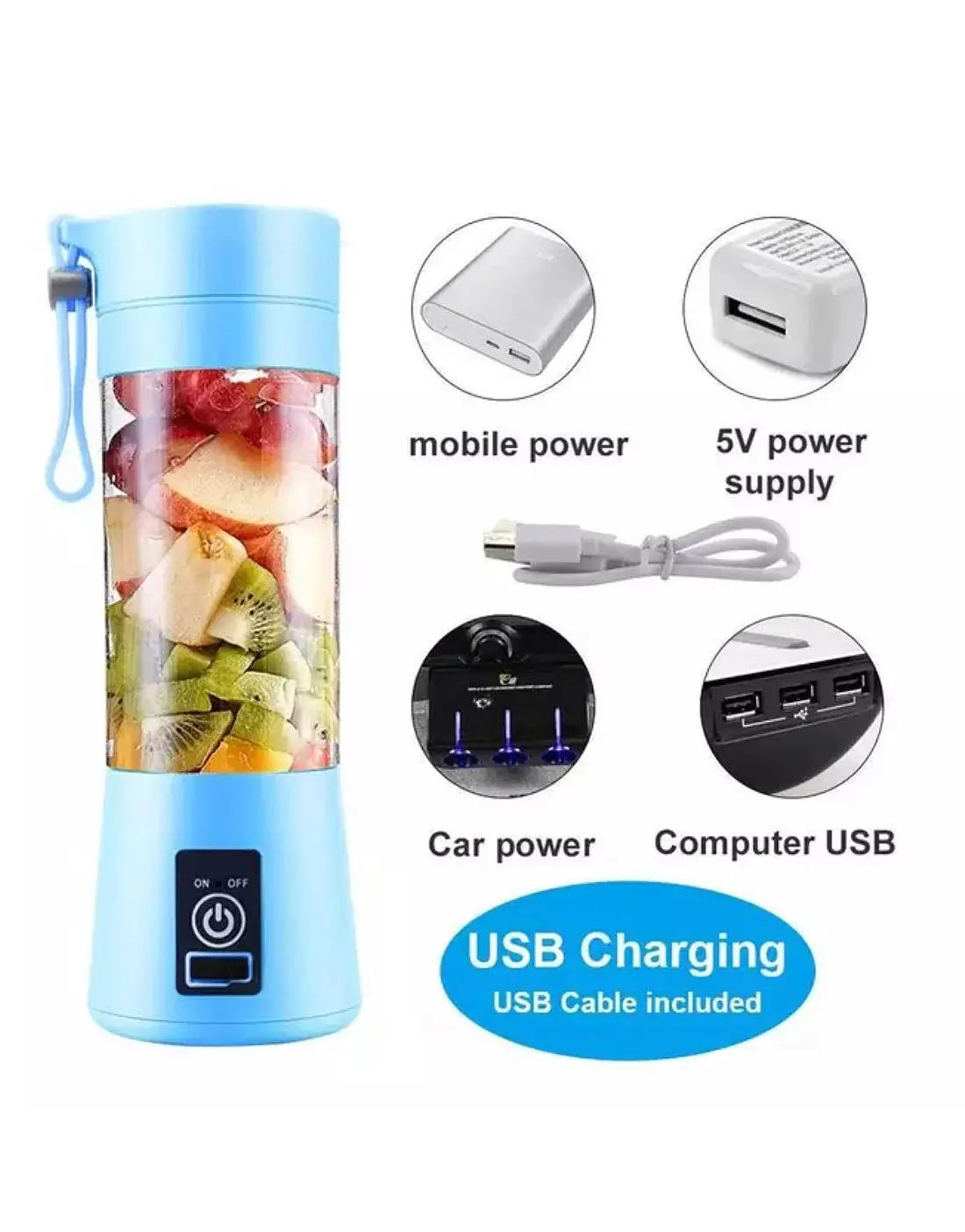 Rechargeable Portable Mini juicer Blender Smoothies, Shakes & Fresh Juices easy to carry