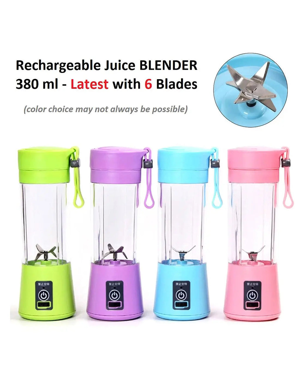 Rechargeable Portable Mini juicer Blender Smoothies, Shakes & Fresh Juices easy to carry