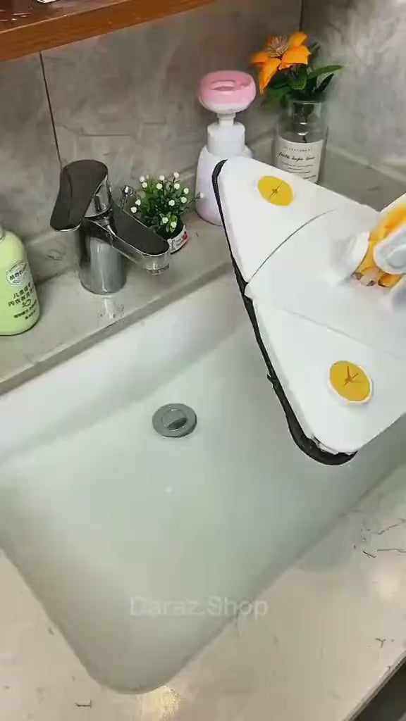360° Rotating Triangle Twister Mop – Self-Wringing Cleaning Mop for Floors, Walls & Ceilings