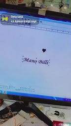 Double Heart Customized Engraved Name Necklace - Premium Locket for Couples