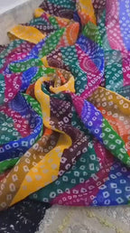 Ready to Wear Soft Cotton Sequence Embroidered Suit with Chundri Printed Chiffon Dupatta