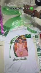 9-Piece 14 August Independence Day Girls Accessories Deal – Green & White Festive Set