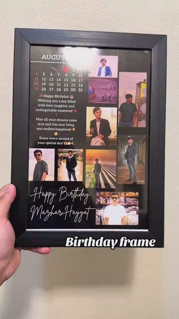 Customized Wall Hanging & Table Stand Photo Frame (Multiple Sizes)