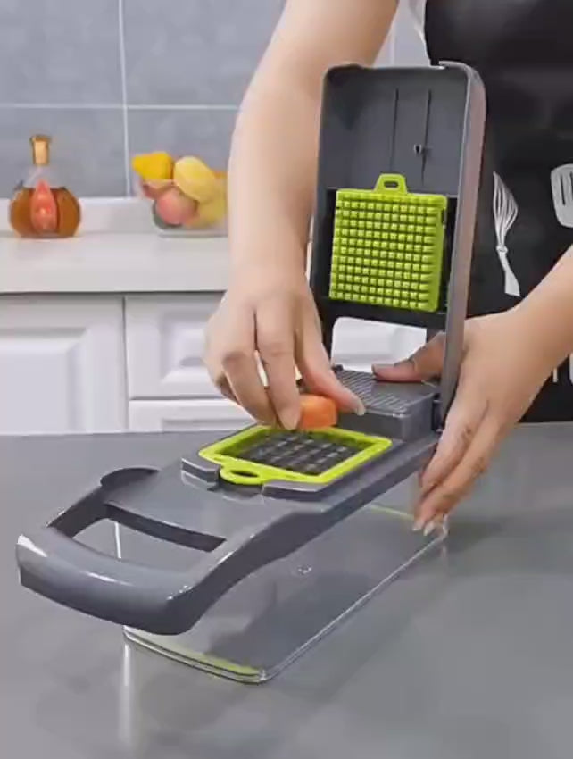 16-in-1 Multifunctional Mandoline Slicer & Veggie Food Chopper