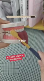 Rechargeable X-3 Sonic Electric Toothbrush Set (6 Cleaning Modes & IPX7 Waterproof)