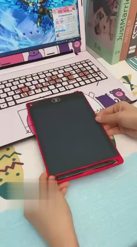Multi Color Kids Paperless Electric Cell Operate Writing Tablet with Box Multi color 8.5inch