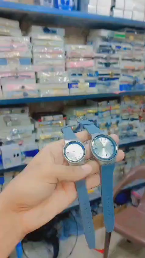Matching Couple Watches – Pin-Lock Silicone Strap