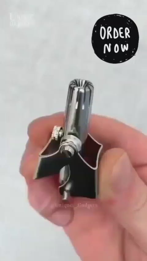 Stainless Steel Manual Nose and Ear Hair Trimmer
